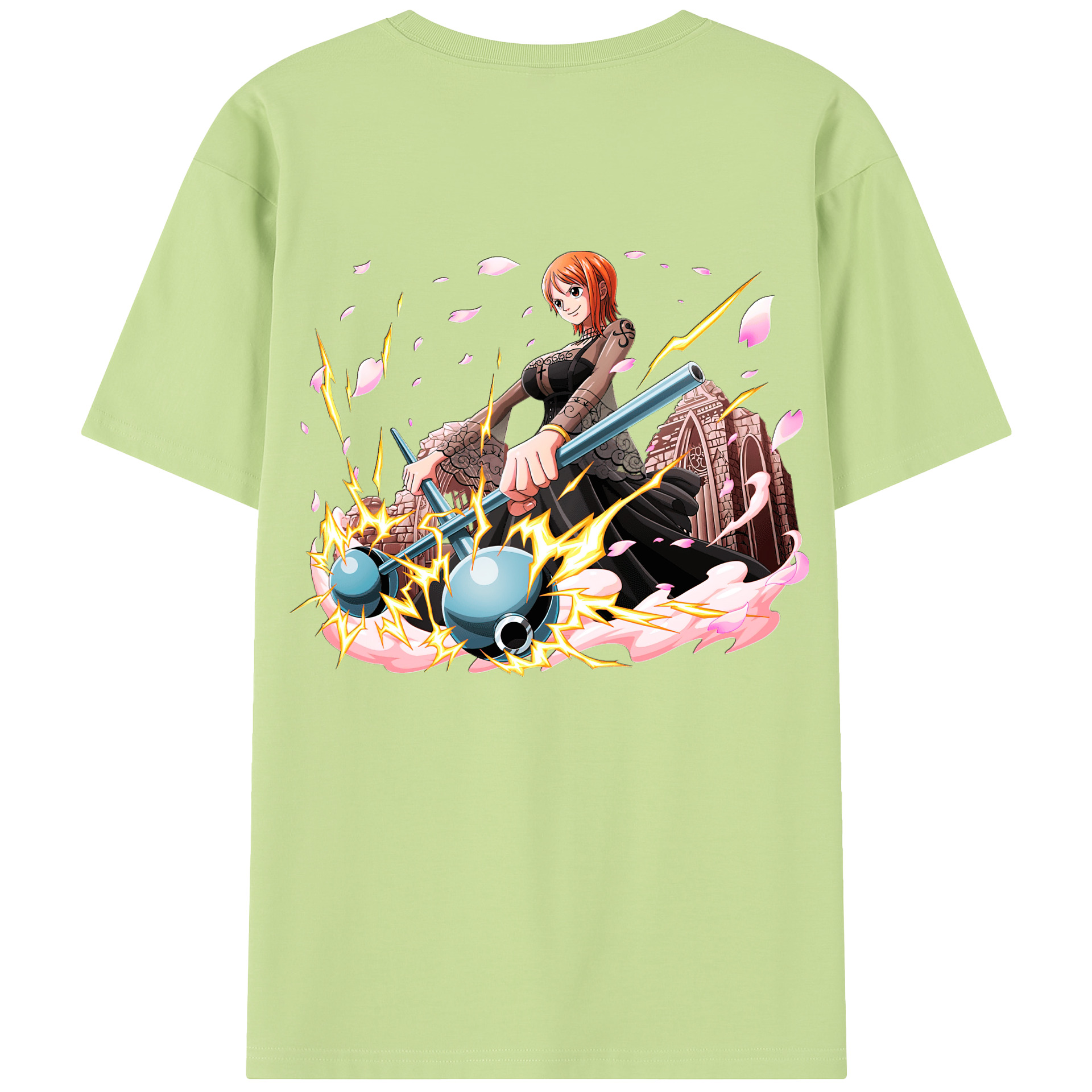 ワンピース ナミ ONE PIECE Nami 綿100％半袖Tシャツ（背面プリント）